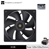 Thermalright TL-G12/TL-G12B Black 12CM chassis fan 4pin PWM hydraulic bearing 1500rpm fan