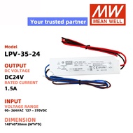 MEAN WELL Switching Power Supply LPV-35-24 DC24V 1.5A Meanwell DC power LED driver power supply