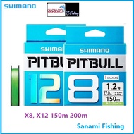 Dây Dù Câu Cá PE Pitbull X12 Siêu Căng Độ Bền Cao DDC01 - Sanami Fishing