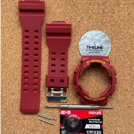 Matte Maroon GA-100 / GA-110 / GA-120 / GD-100 / GD-110 / GD-120 Watch Strap Bezel Replacement