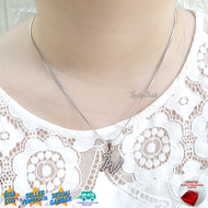 Lovelybutik - Kalung Titanium Inisial Huruf W Aksesoris Inisial Nama Alphabet Anti Karat Bonus Kotak