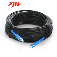 ZJW 20m/ 30m/ 50m 1 Core Fiber Optic Cable with SC/UPC SC/APC Connector Competible PLDT Converge