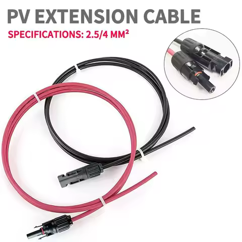PV1-F Solar Panel Extension Cable 4/2.5mm² Waterproof 1-10M DC Plug Socket Male Female Pair for RV M