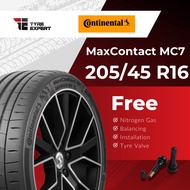 205/45R16 CONTINENTAL MaxContact MC7 (With Delivery/Installation) tyre tayar