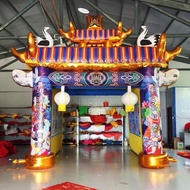 Ready Stock~White Things Air Model Rainbow Arch Funeral Inflatable Supplies Spirit Shed Brand Wine M