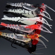 Live Shrimp 7cm 13g Soft Plastic Prawn Lures SP Fishing Softbait Udang