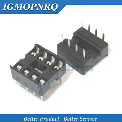 20pcs IC socket DIP-8 square hole 8-pin 2.54mm dip DIP8 Adapter solder 8-pin high quality integrated