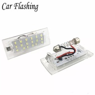 2pcs/set 18 LED Error Free License Number Plate Light For BMW X5 E53 X3 E83 1999-2006 X3 E83 2003-2010 Car Styling Acces