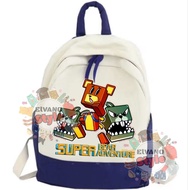 Super Bear Adventure Game Kids Backpack Beg Sekolah Budak Lelaki