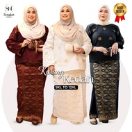 "Size 9XL-12XL | Songket Kedah Kurung Dress | 100% Cotton | Songket Songket | Kurung Collection