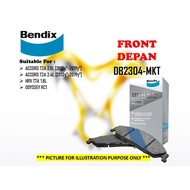 BENDIX - Honda HRV T7A 1.8L Accord T2A 2.0L 2.4L 2013y" - 2019y" Odyssey RC1 Front Brake Disc Pad DB