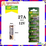 Rabbit Mall GP 23A 27A 12V 5 ก้อน ถ่านรีโมท ถ่าน 23A 27A 12v นาฬิกาปลุก กล้อง Super Alkaline battery