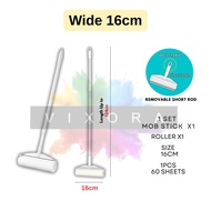 Sticky Lint Roller Detachable Rod Pet Hair Roller Extra Sticky Lint Roller Refill 16/19/24/30cm