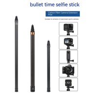 For Insta360 One X3/X2/X/RS/R/GO3/EVO Accessories 2.9M Carbon Fiber Selfie Stick for Gopro / DJI Sports Camera Super Long Selfie Stick Tripod