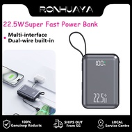 SG 22.5WSuper Fast Power Bank Built-in Cables 20000mAh 3C Certified Portable SG