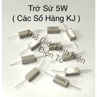 Combo of 10 assorted 5W ceramic resistors (K product)
