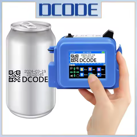 DCODE XMINI 12.7mm Portable Mini Printer Handheld Inkjet Printer Text QR Barcode Batch Number Logo I