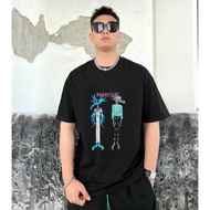 Nakolis 100cotton oversize t-shirt for men and women with LV rabbit print