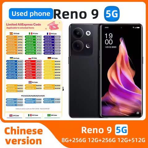 oppo Reno9 5G Android 6.7 inch 12GB RAM 256GB ROM Unlocked All Colours in Good Condition Original us