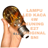 S112 LAMPU LED 4 WATT KUNING FILAMEN E27 ORIGINAL BISA PAKAI DIMMER BOHLAM SNI LAMP BULB BULD LED
