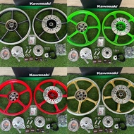 Rim kawasaki KH100 AR125 PNP RXZ fullset YTEQ class B shaft 22 depan belakang