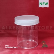 Pot 100cc Wadah Untuk Salep Cream Slime Urine / Pot Plastik 100 cc