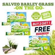 SALVEO BARLEY GRASS SBG On The Go (OTG) 12 Sachets Juice Powder Pure and Organic Barley Powder Barle