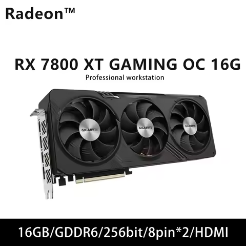 GIGABYTE Radeon™ RX 7800 XT GAMING OC 16G GPU graphics card 16GB GDDR6 256bit support 8Pin HDMI DP D