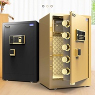 Safe Box Fingerprint Password Key Digital Security Box MINI Safe Box  Anti-theft Alarm Safe