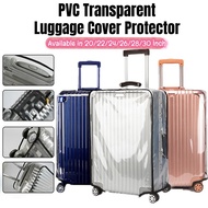 SG Luggage Cover Protector | Transparent Waterproof PVC for 20/22/24/26/28/30 Inch