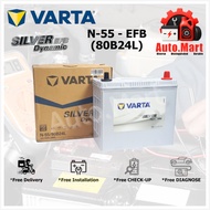 Bateri Kereta / Car Battery - Varta Silver Dynamic - EFB - N-55 / 80B24L