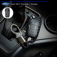 🔥Premium KEY🔥เคสกุญแจรถยนต์ FORD ปลอกกุญแจรถยนต์ฟอร์ด RANGER / EVEREST / FOCUS / FIESTA / RANGER T6  เคสกุญแจรถแบบ (พับเก็บ) แถมฟรี พวงกุญแจรถยนต์