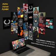 Poster Dinding Kamar Casual / Poster Casual / Hiasan Dinding / Poster kamar / Hiasan kamar / COD
