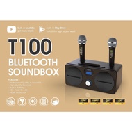 ♛★T100 Portable All-In-One Karaoke System | Full Cloud Song Library & Constantly Updated | 2 Wireles