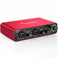 Maono PS22 Professional Audio Interface Audio Mixer untuk PC, Telefon, Rakaman, Pengeluaran Muzik, G