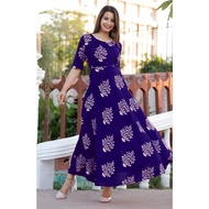 Indian Women Printed Crap Kurtis