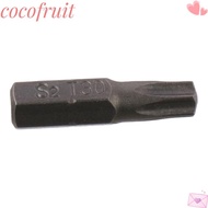 COCOFRUIT 1pc Screw Driver Bit, 25mm Length 1/4 Inch Hex Shank Torx Bits, T6-T40 S2 Alloy Steel 6 Po