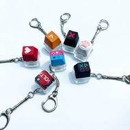 Keyboard Key Toy Party Stress Relief DIY Fidget Button Keycap Fidget Keychain Keyboard Keychain Toys
