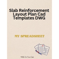 Slab Reinforcement Layout Plan Cad Templates DWG