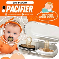 Silicone NewBorn Pacifier with Soothing Chain Clip for Day & Night, Cutie Baby Shop