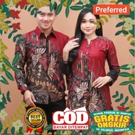 KEMEJA Cool Batik New Design //Modern Couple Tunic Batik Set Couple Clothes Premium Men's Batik Shirt Batik Dress Women Manuk Tarung