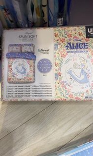 6尺-限時優惠全新正品Disney Alice愛麗絲夢遊仙境床品套裝被袋床單床笠枕袋四件套 🌟