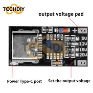 USB-C PD Trigger Board Module PD/QC Decoy Board Fast Charge USB Type-c to 12v High Speed Charger Power Delivery Boost Module