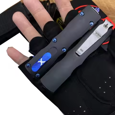 MT Glykon Knife Micro OTF Tech Knives D2 Blade EDC Pocket knives Aluminum Alloy Handle Tactica Knife