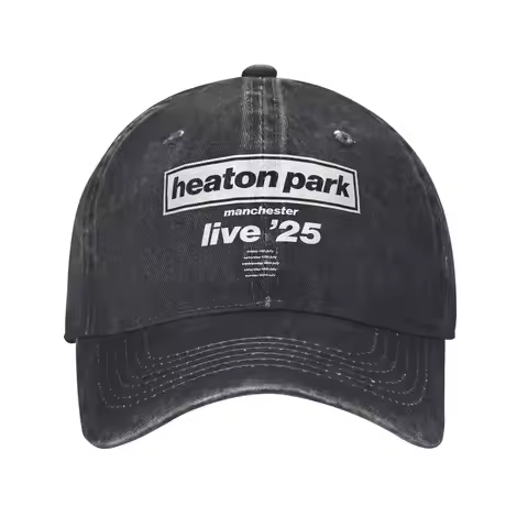 Retro O-Oasis Live '25 Tour Heaton Park Baseball Caps for Men Distressed Washed Snapback Cap Outdoor