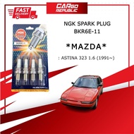 Mazda Astina 323 1.6 (1991~) (BKR6E-11) NGK Spark Plug Set 100% Original