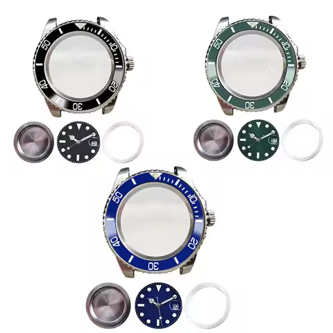 40MM Watch Case with Sapphire Mirror for Miyota 8215 8205 8200/ Mingzhu 2813 3804 Movement Watch Rep