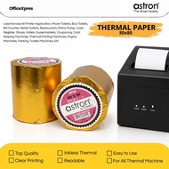 Thermal Paper 80x80 Gold Packing Paper Roll/ Cashier Receipt Paper/ Cashier Paper/ Paper Roll/ Therm