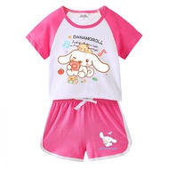 20262025Children Summer New Style Men Women Baby Hot Pants Short-Sleeved T-Shirt Shorts Casual Sport