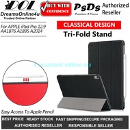 PsDs Classical Tri-Fold Smart Auto Sleep Wake-up Cover Case iPad Pro 12.9 2018 A1876 A1895 A2014
